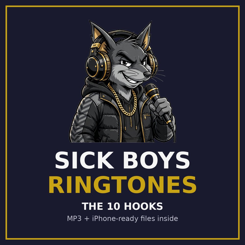 Sick Boys Ringtones — the 10 hooks, with Buster the studio mouse